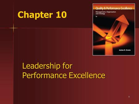 Leadership for Performance Excellence