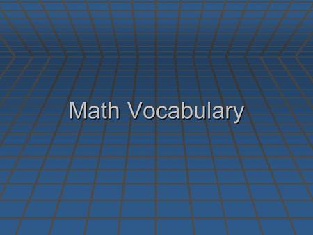 Math Vocabulary. Identity Property Of Addition Definition Example.