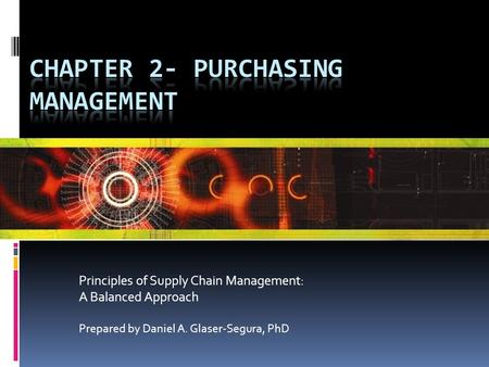 CHAPTER 2- PURCHASING MANAGEMENT