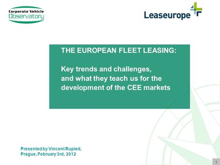 THE EUROPEAN FLEET LEASING: Key trends and challenges,