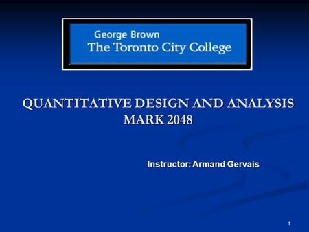 QUANTITATIVE DESIGN AND ANALYSIS MARK 2048