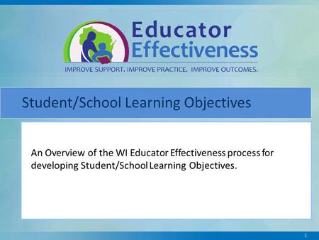 Student/School Learning Objectives