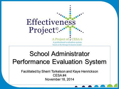 School Administrator Performance Evaluation System