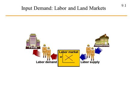 Input Demand: Labor and Land Markets