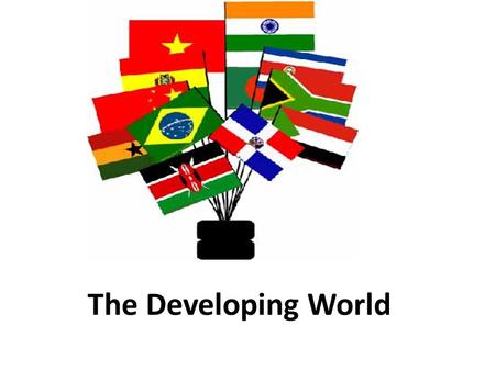 The Developing World.