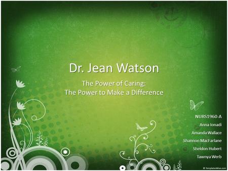 The Power of Caring: The Power to Make a Difference