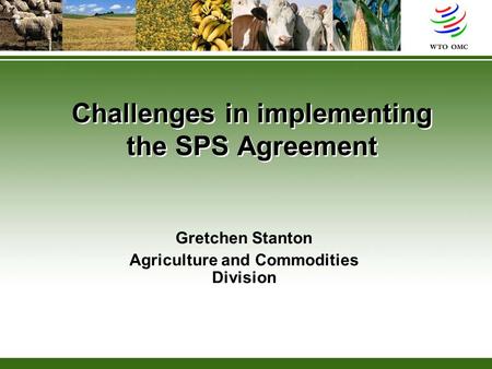 Challenges in implementing the SPS Agreement