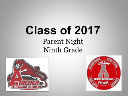 Class of 2017 Parent Night Ninth Grade. Report cards are issued two times a year, at the end of first semester in December, and at the end of second semester.