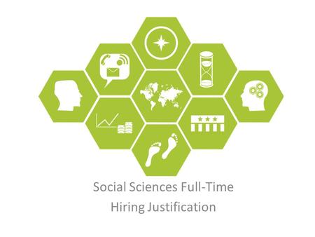 Social Sciences Full-Time Hiring Justification. Motivation Shared purpose, shared values Schedule construction – context & steps Enrollment strategies.