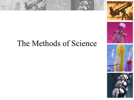The Methods of Science Science Standards Covered PS – 1.1 Generate hypotheses on the basis of credible, accurate, and relevant sources of scientific.