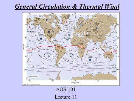 General Circulation & Thermal Wind