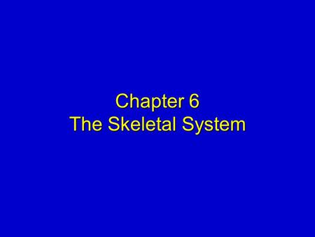 Chapter 6 The Skeletal System. Elsevier items and derived items © 2008, 2004 by Mosby, Inc., an affiliate of Elsevier Inc. Slide 2 FUNCTIONS OF THE SKELETAL.