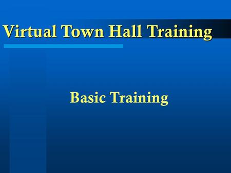 Basic Training Virtual Town Hall Training. Basic Training What is a URL Uniform Resource Locater Web page address Your Domain (www.LoxahatcheeGrovesFL.gov)