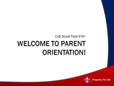 Welcome to parent orientation!