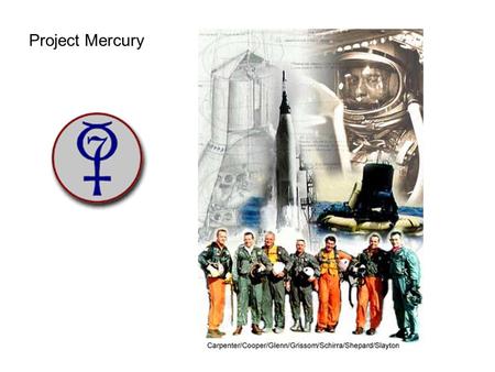 Project Mercury. PROJECT MERCURY Initiated in 1958, completed in 1963, Project Mercury was the United States' first man-in-space program. The objectives.