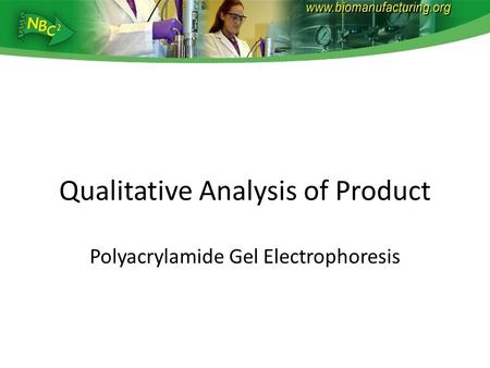 Qualitative Analysis of Product