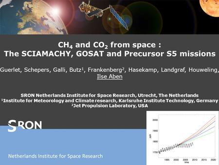 CH 4 and CO 2 from space : The SCIAMACHY, GOSAT and Precursor S5 missions Guerlet, Schepers, Galli, Butz 1, Frankenberg 2, Hasekamp, Landgraf, Houweling,