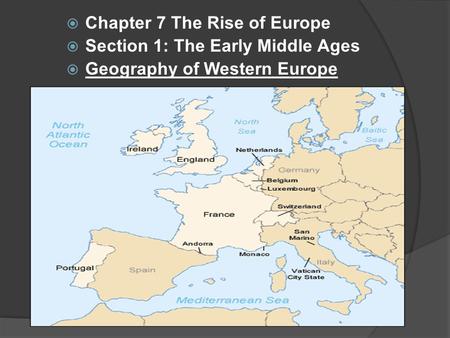 Chapter 7 The Rise of Europe