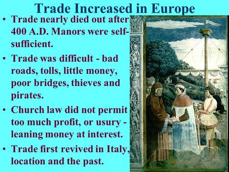 Trade Increased in Europe