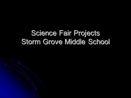 Storm Grove Middle School