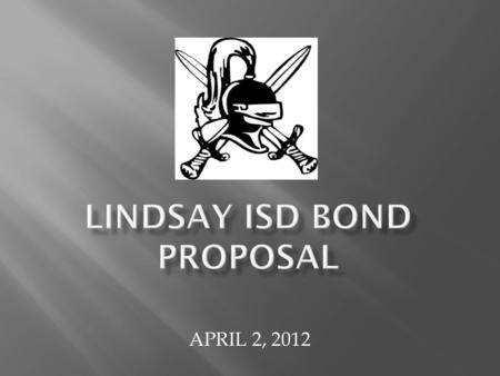 APRIL 2, 2012. Superintendent proposes to consider construction of new administration building to Board May 2010 Board gives approval to begin search.
