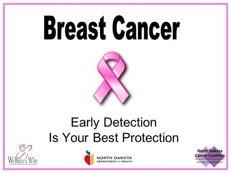 Early Detection Is Your Best Protection. Breast Cancer Statistics for Women A woman has a one in eight chance of developing breast cancer in her lifetime.