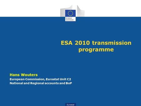 ESA 2010 transmission programme