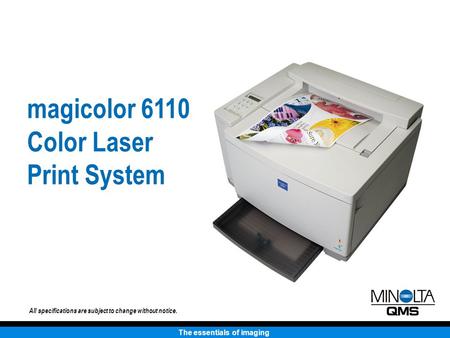 magicolor 6110 Color Laser Print System