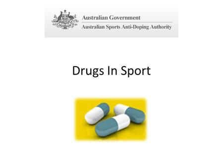 Drugs In Sport.
