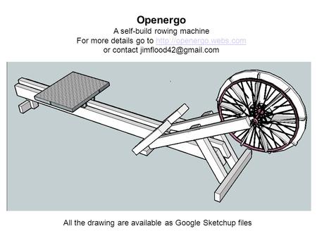 Openergo A self-build rowing machine