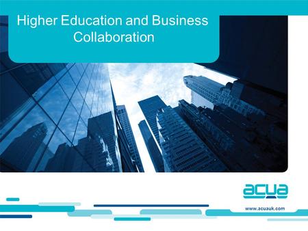 Higher Education and Business
