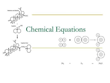 Chemical Equations. Review A + B  AB Reactant SideProduct side.
