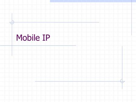 Mobile IP. Outline What is the problem at the routing layer when Internet hosts move?! Can the problem be solved? What is the standard solution? – mobile.