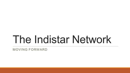 The Indistar Network MOVING FORWARD. Members, Costs, Services  Members: State Education Agencies  Cost: $10,000 per year, unlimited districts, schools.