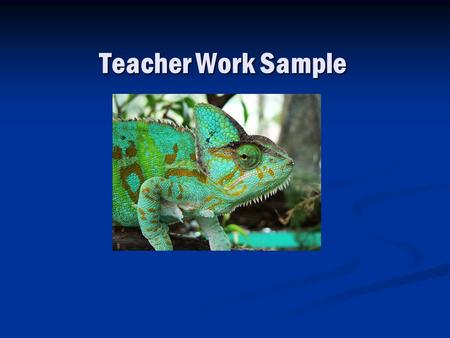 Teacher Work Sample. Learning Goals Subject Areas: Science and Language Arts Subject Areas: Science and Language Arts Topic and Standards: Homes for Living.