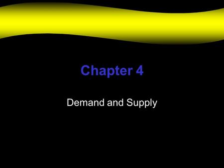 Chapter 4 Demand and Supply. The Market can be a location, network of buyers and sellers for a product, demand for a product or a price-determination.