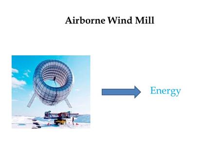 Airborne Wind Mill Energy. Project Features Airborne wind turbines may operates in low or high altitudes. An Airborne wind mill is a design concept of.