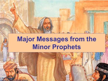 Major Messages from the Minor Prophets. The Prophecy of Obadiah “You were as one of them…”