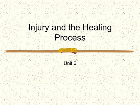 Injury and the Healing Process