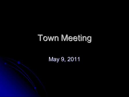 Town Meeting May 9, 2011. Home Rule Petitions Seven Belmont Bills Passed Chapter 191 of 2009, validating the Wellington bond vote Chapter 191 of 2009,