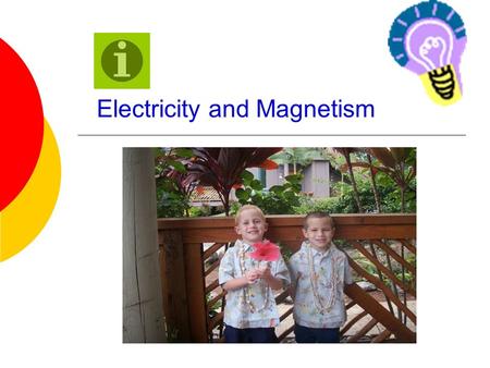 Electricity and Magnetism Atomic Review An atom consists of 3 particles:  Protons-positively charged  Neutrons-no charge  Electrons-negatively charged.