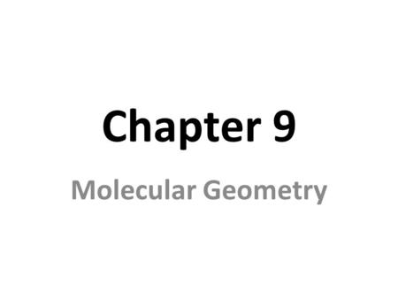Chapter 9 Molecular Geometry. Introduction 1.Lewis Structures help us understand the compositions of molecules & their covalent bonds, but not their overall.