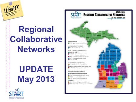 Regional Collaborative Networks UPDATE May 2013.