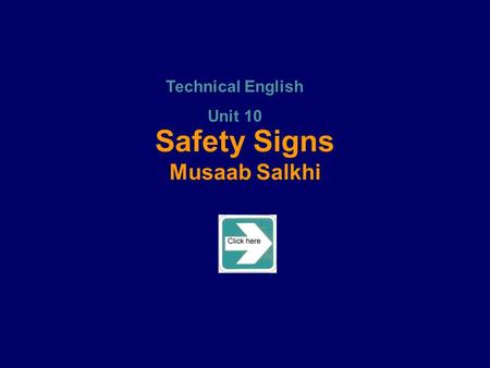 Safety Signs Musaab Salkhi