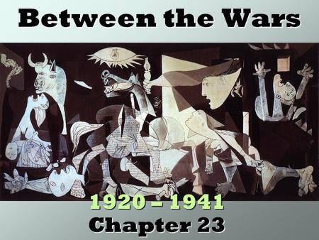 Between the Wars 1920 – 1941 Chapter 23. Politics of Isolation Washington Conference (1921): series of disarmament treaties involving all major industrialized.