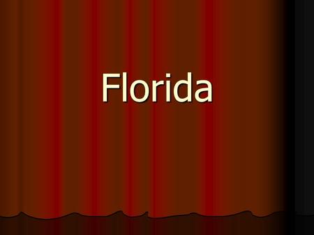 Florida. Florida is one of the USA states. It is located in the south-eastern part of the USA. It is a peninsula territory. The capital of the state is.