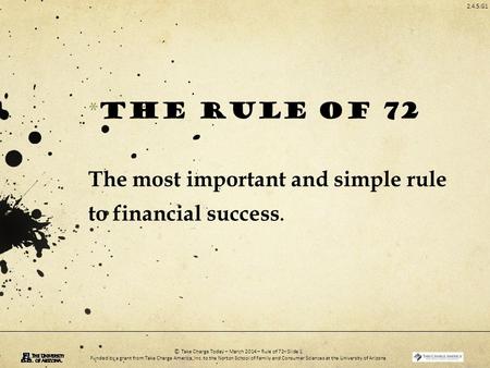 How are Albert Einstein and the Rule of 72 related?