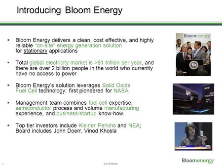 Introducing Bloom Energy