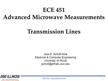 Advanced Microwave Measurements