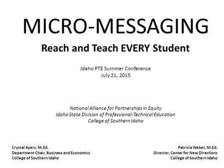 Reach and Teach EVERY Student